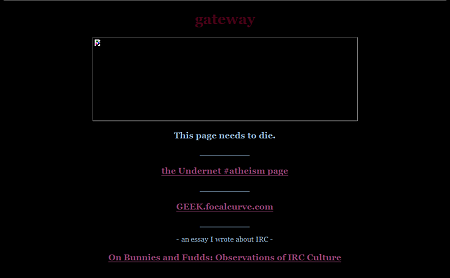 All that remains of my first website